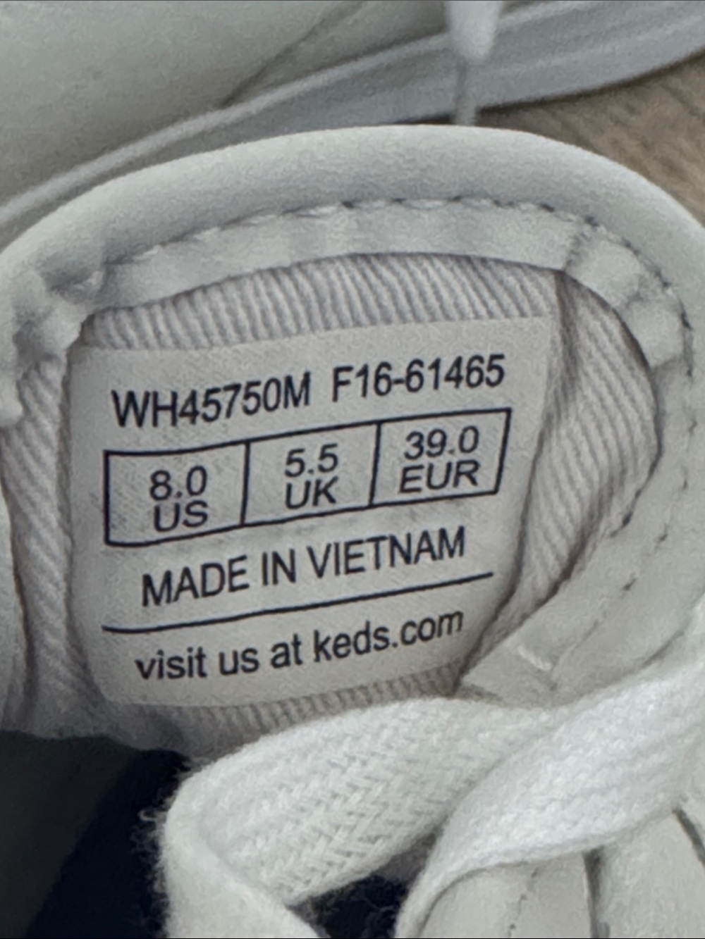 Keds White Leather Size 8 - Picture 5 of 8